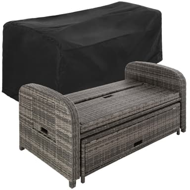 Rattan Havesofa Kreta - grå