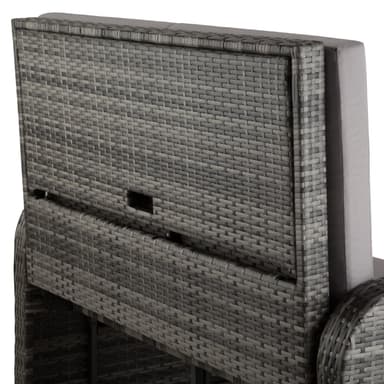 Rattan Havesofa Kreta - grå