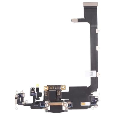 Opladningsstik til iPhone 11 pro max, Opladningsstik flexkabel, Sort