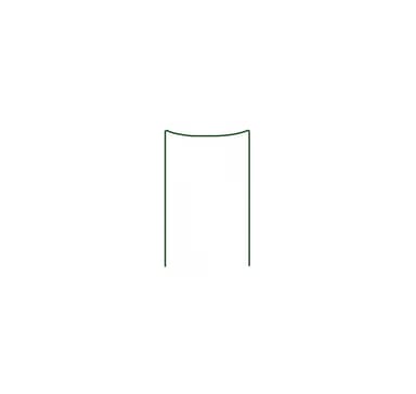 Ringstøtte til planter 1/3 hjul, diameter 40cm / højde 115cm