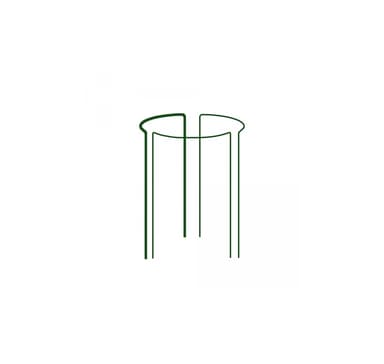 Ringstøtte til planter 1/3 hjul, diameter 40cm / højde 115cm