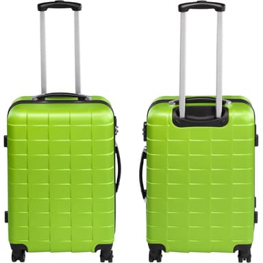 Kuffertsæt 3-dele hardcase - grøn