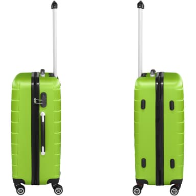 Kuffertsæt 3-dele hardcase - grøn