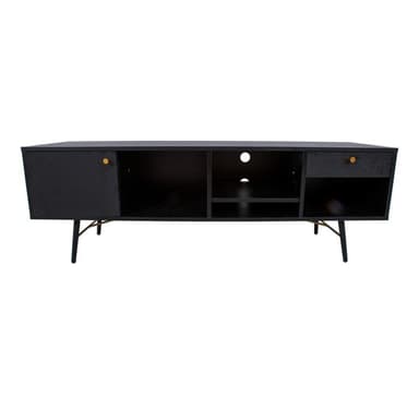 TV bord LUXEMBOURG 150x40xH50cm, sort