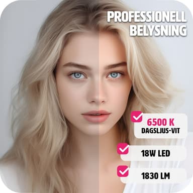 Studielys med softbox, stativ og transporttaske model 1 - sort