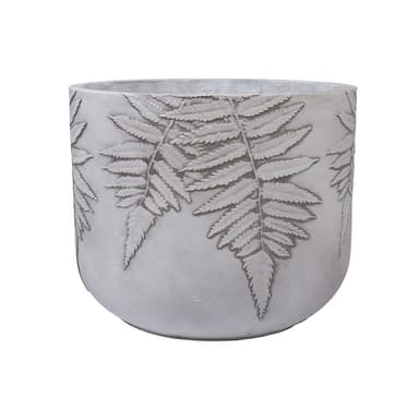 Planteholder FERN D44xH36cm, hvid/grå