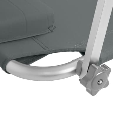 Liggestol i aluminium Antonia - grå