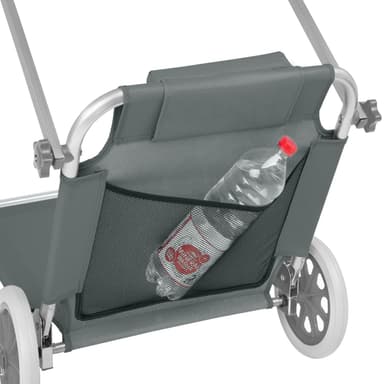 Liggestol i aluminium Antonia - grå