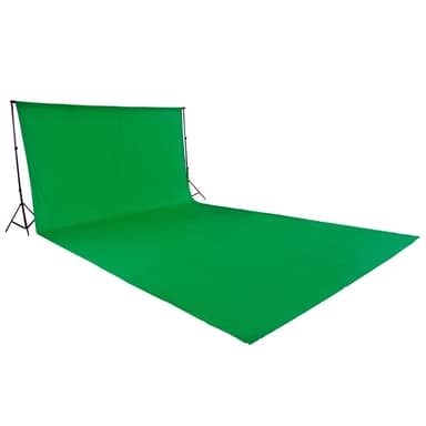 Stativsystem til fotobaggrund 3x6m med taske - grøn