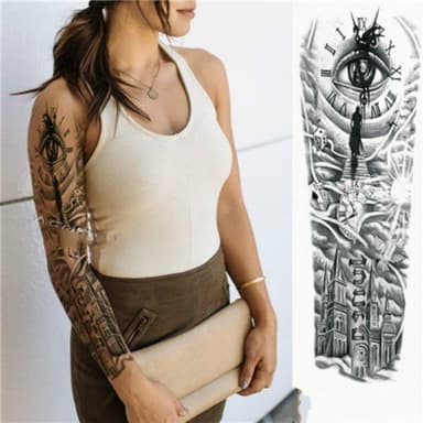 Tatovering Sleeve - Øje/Ur