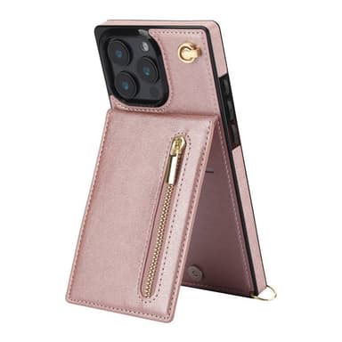 Zipper halskæde cover iPhone 16 Pro - Rose