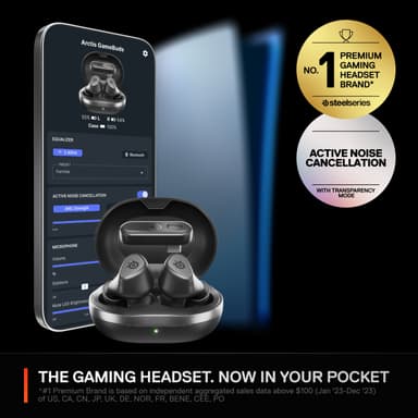 SteelSeries Arctis GameBuds høretelefoner (sort)