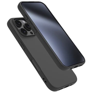 SKALO iPhone 16 Pro Matte Black Ultra-tynd TPU Cover