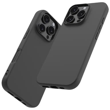 SKALO iPhone 16 Pro Matte Black Ultra-tynd TPU Cover