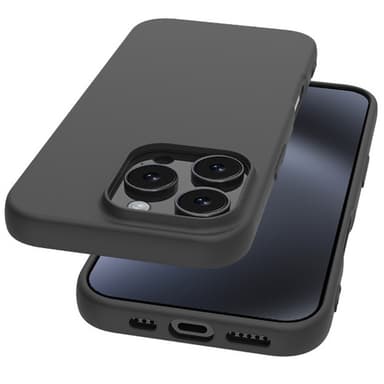 SKALO iPhone 16 Pro Matte Black Ultra-tynd TPU Cover