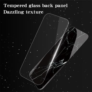 SKALO iPhone 16 Pro Marmor hærdet glas TPU Cover - #4