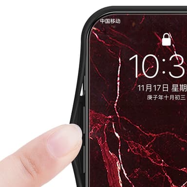 SKALO iPhone 16 Pro Marmor hærdet glas TPU Cover - #4