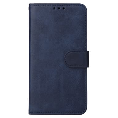 SKALO iPhone 16 Plus PU-læder Pungetui - Blå