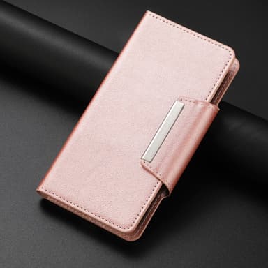 SKALO iPhone 16 Pro DOLIZMA 2 i 1 magnetisk pungetui - Rosa guld