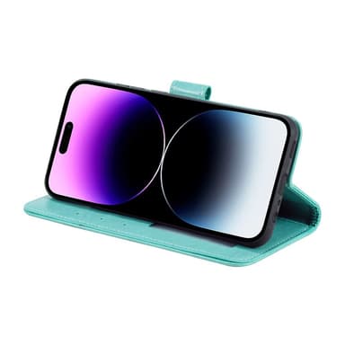 SKALO iPhone 16 Mandala Flip Cover - Turkis
