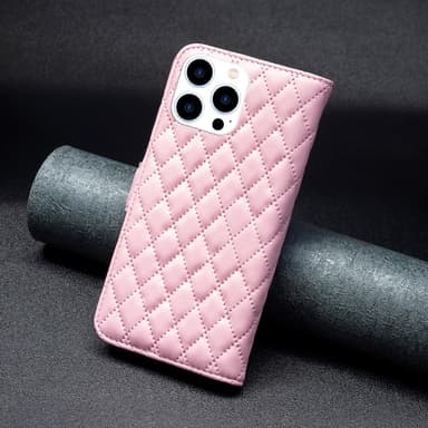 SKALO iPhone 16 Pro BINFEN COLOR Quiltet Pung - Pink