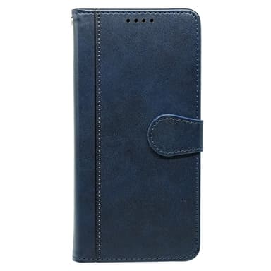 SKALO iPhone 16 Pro Max Flip Cover m. pung i PU-læder - Blå