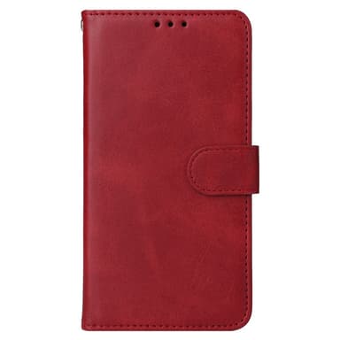 SKALO iPhone 16 PU-læder Pungetui - Rød