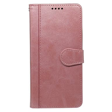 SKALO iPhone 16 Flip Cover m. pung i PU-læder - Rosa guld