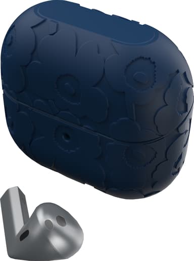 Samsung Galaxy Buds3/Pro Marimekko etui (sort/blå)