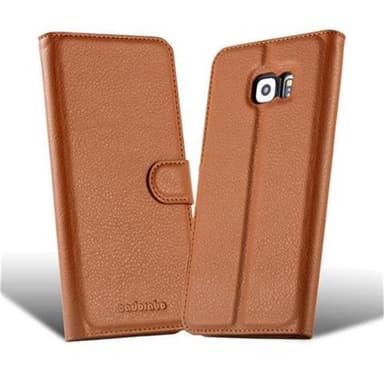 Samsung Galaxy S6 EDGE Pungetui Cover Case (Brun)