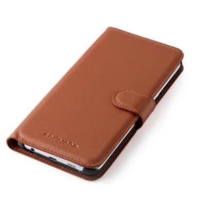 Samsung Galaxy S6 EDGE Pungetui Cover Case (Brun)