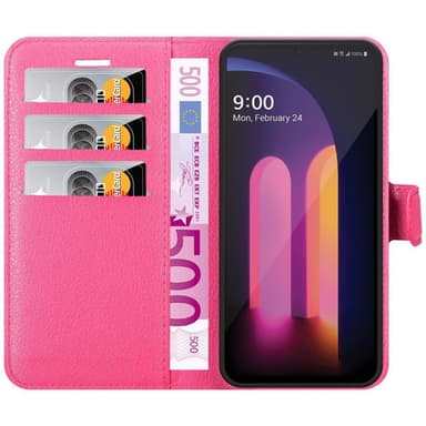 LG V60 ThinQ Pungetui Cover Case (Lyserød)