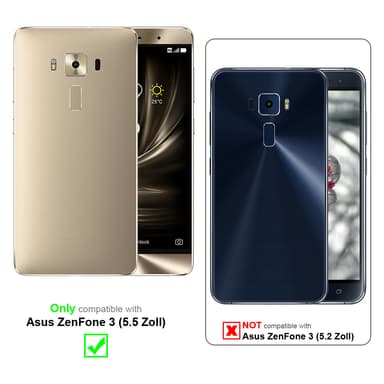 Asus ZenFone 3 (5.5 tommer) Cover Etui Case (Rød)