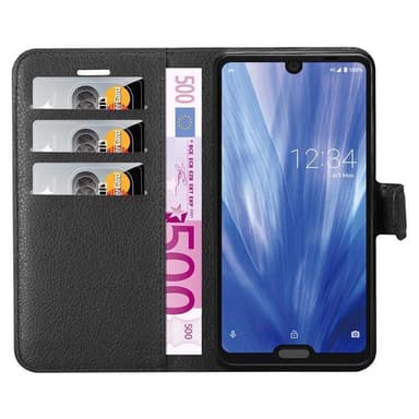 Sharp Aquos R3 Pungetui Cover Case (Sort)