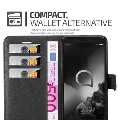 Alcatel 1S 2019 Pungetui Cover Case (Sort)