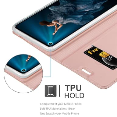Honor 20 PRO Cover Etui Case (Lyserød)