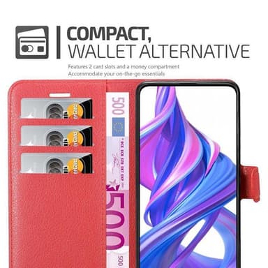 Honor 9X PRO Pungetui Cover Case (Rød)