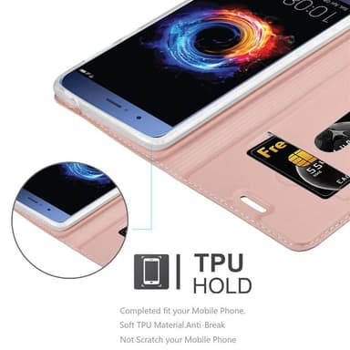 Honor 8 PRO Cover Etui Case (Lyserød)