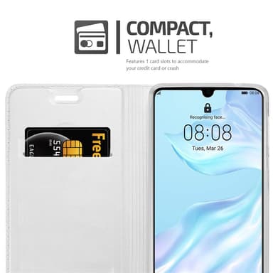 Huawei P30 Cover Etui Case (Sølv)