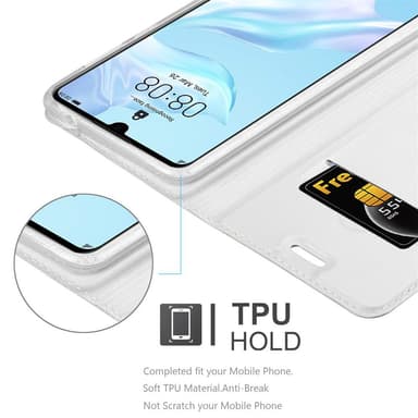 Huawei P30 Cover Etui Case (Sølv)