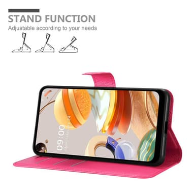LG K61 Pungetui Cover Case (Lyserød)