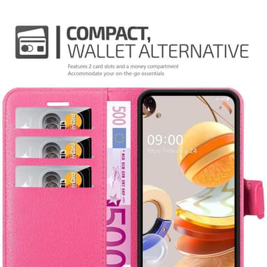 LG K61 Pungetui Cover Case (Lyserød)