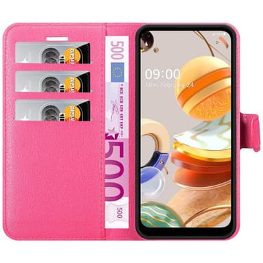LG K61 Pungetui Cover Case (Lyserød)