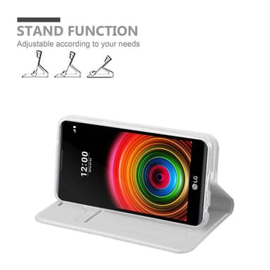 LG X POWER Cover Etui Case (Sølv)