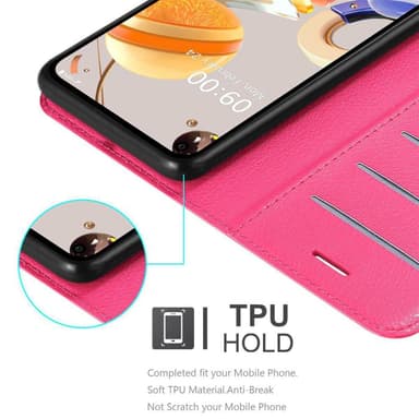 LG K61 Pungetui Cover Case (Lyserød)