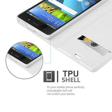 Huawei P8 LITE 2015 Cover Etui Case (Sølv)