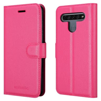 LG K61 Pungetui Cover Case (Lyserød)