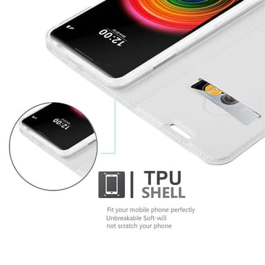 LG X POWER Cover Etui Case (Sølv)