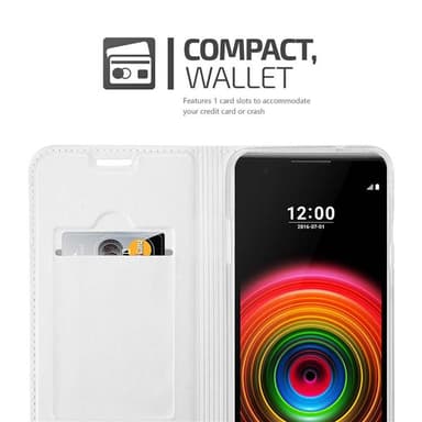 LG X POWER Cover Etui Case (Sølv)