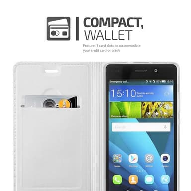 Huawei P8 LITE 2015 Cover Etui Case (Sølv)